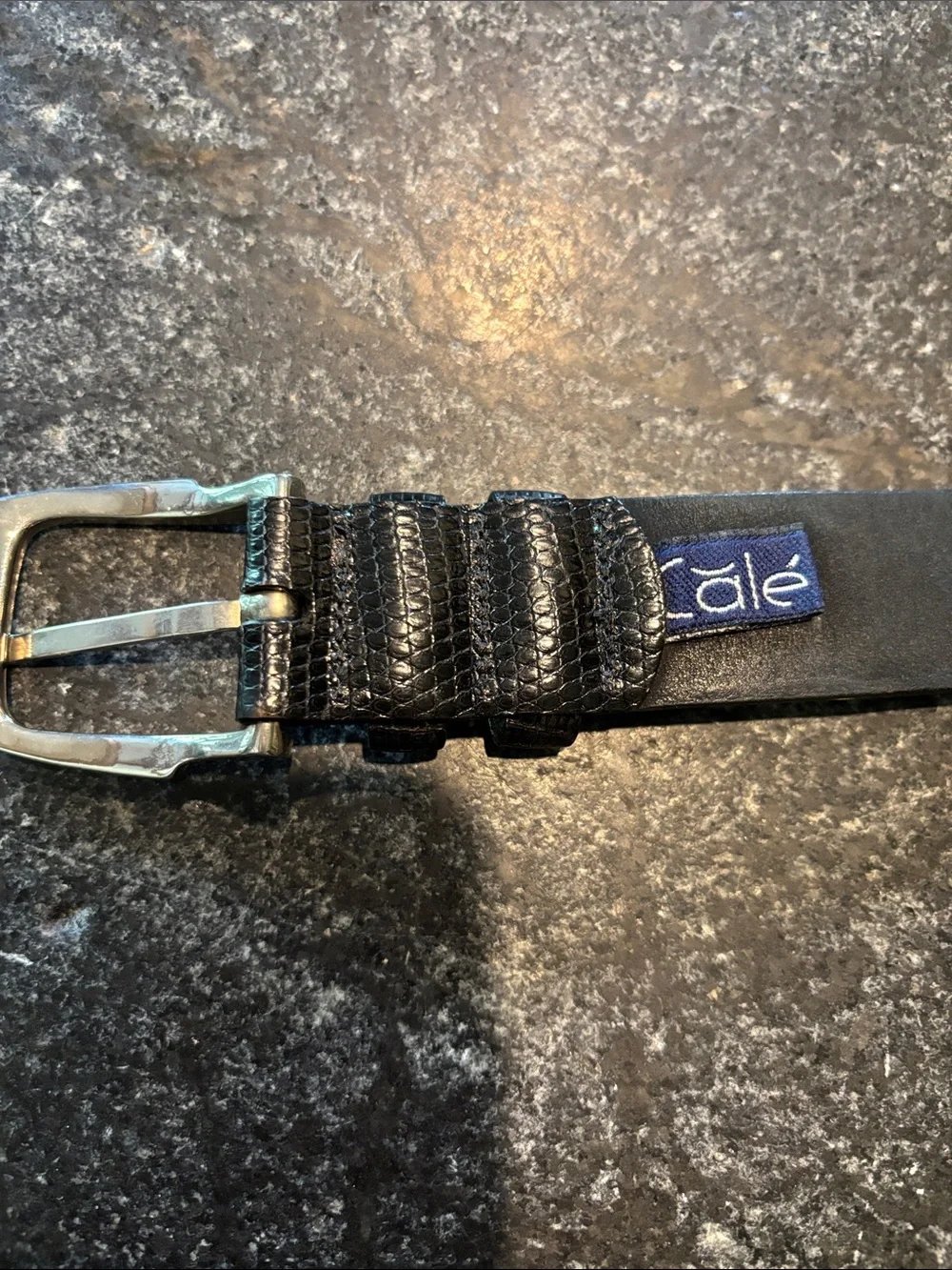 Genuine lizard, CALE men’s belt